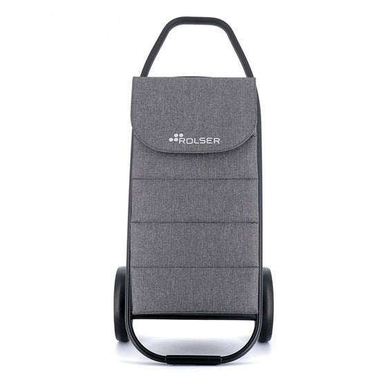 Chariot compact 2 roues tweed gris