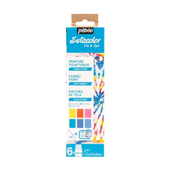 Tie and dye initiation set - setacolor - 45ml - 6 x 20ml