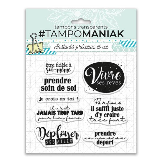 Planche de tampons transparents - soi-même