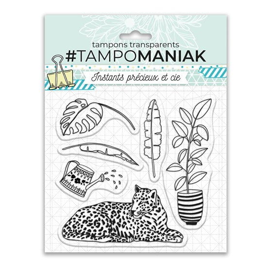 Planche de tampons transparents - princesse de la jungle