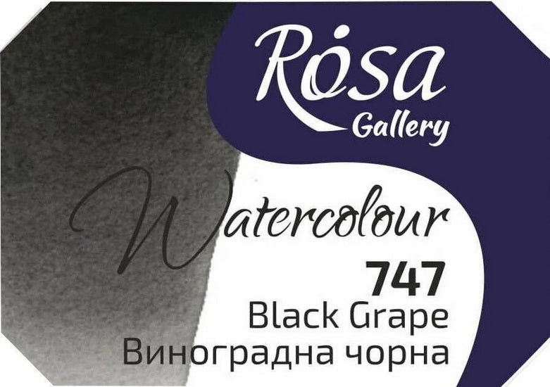 Watercolor fine art quality 2.5 ml - black grape