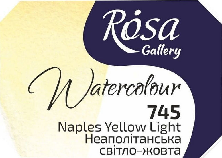 Aquarelle qualité beaux-arts 2.5 ml - jaune de naples clair