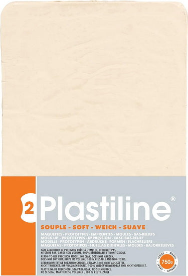 Plastiline dureté 50  - ivoire - 750 gram