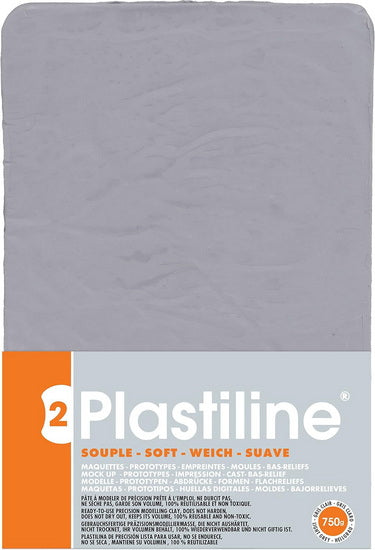 50 Hardness Plastiline - LIGHT GREY - 750 GRAM