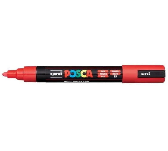 Posca Marker PC-5M Bullet Tip Red