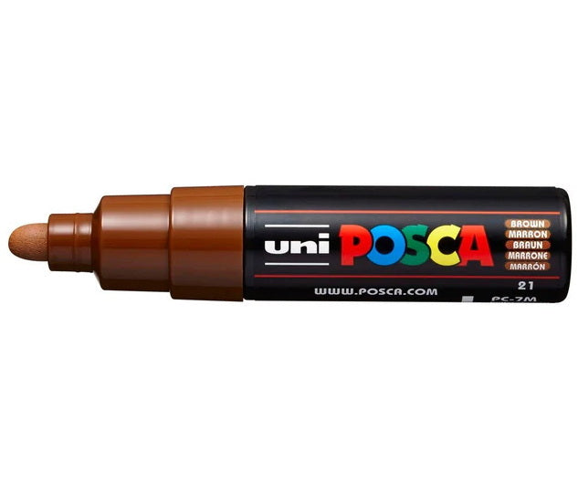 Marqueur posca conique pc-7m brun