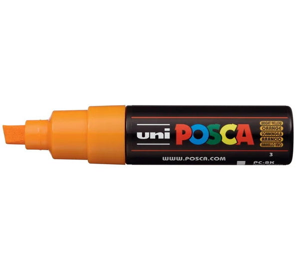 Marqueur posca biseau pc-8k jaune vif