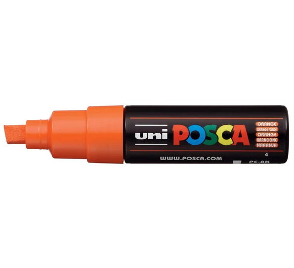 Posca Marker PC-8K Chisel Tip Orange