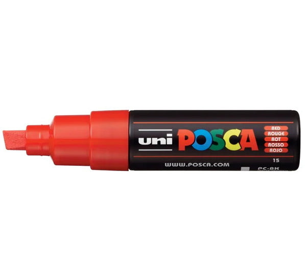 Marqueur posca biseau pc-8k rouge
