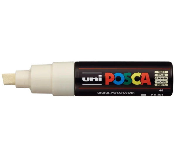 Marqueur posca biseau pc-8k ivoire