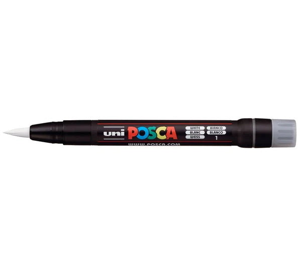 Marqueur posca pinceau pcf-350 blanc