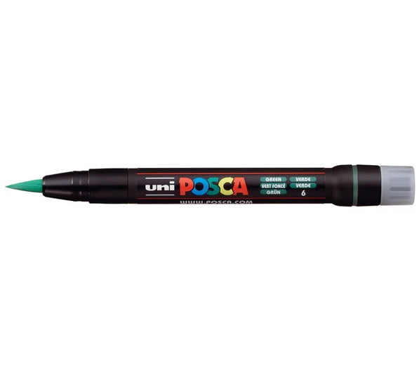 Posca Marker PCF-350 Brush Tip Green