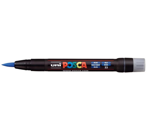 Marqueur posca pinceau pcf-350 bleu