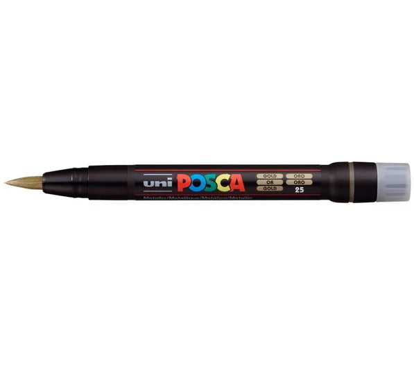 Marqueur posca pinceau pcf-350 or