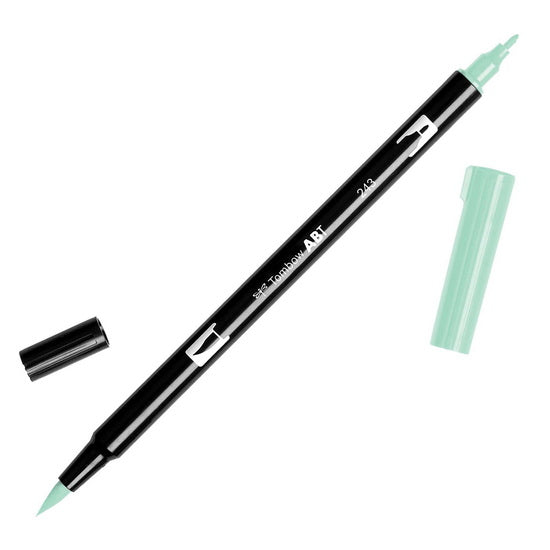 Feutre-pinceau double pointe menthe