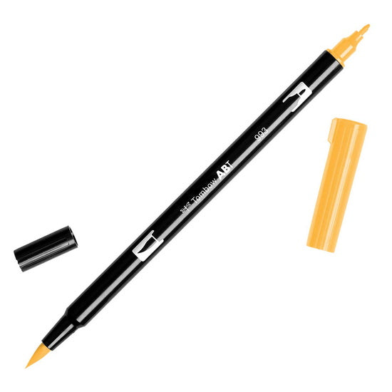 Dual brush pen chrome orange