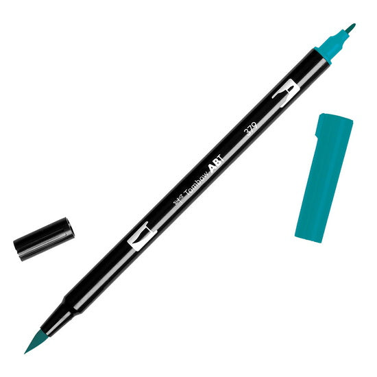 Feutre-pinceau double pointe vert jade
