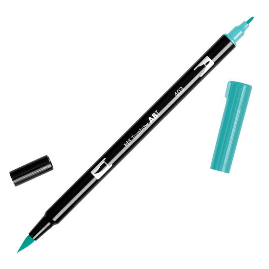 Feutre-pinceau double pointe bleu vif