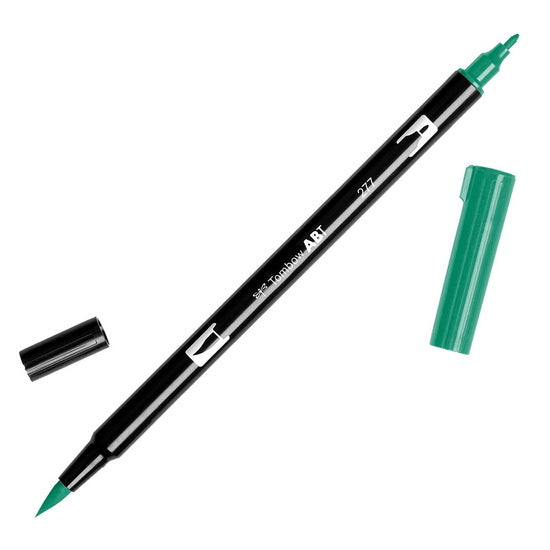 Dual brush pen dark green