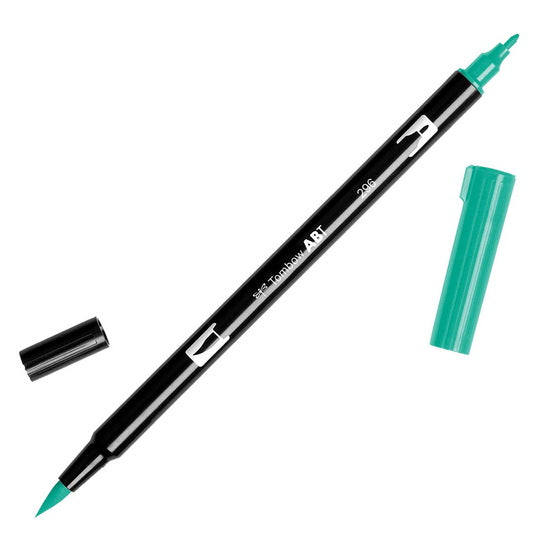Dual brush pen green