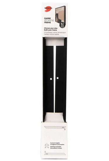 Ens. 2 systèmes moulure toile régulière noir 16po