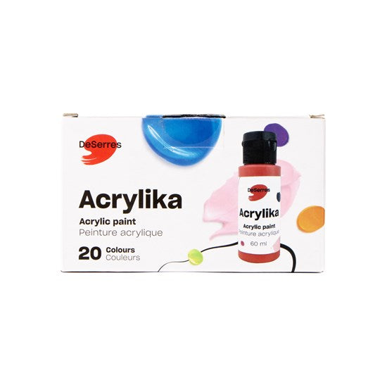 Ens.  peinture acrylique - 20 x 60 ml