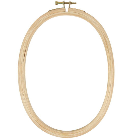 Cerceau à broder - ovale - 20cm