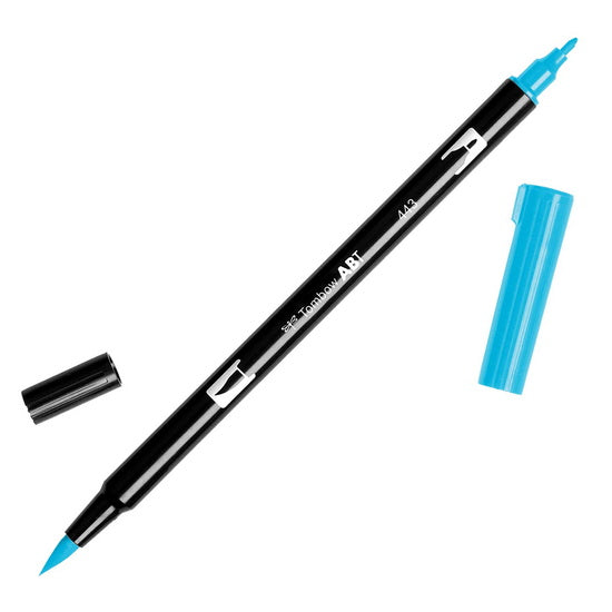 Feutre-pinceau double pointe turquoise