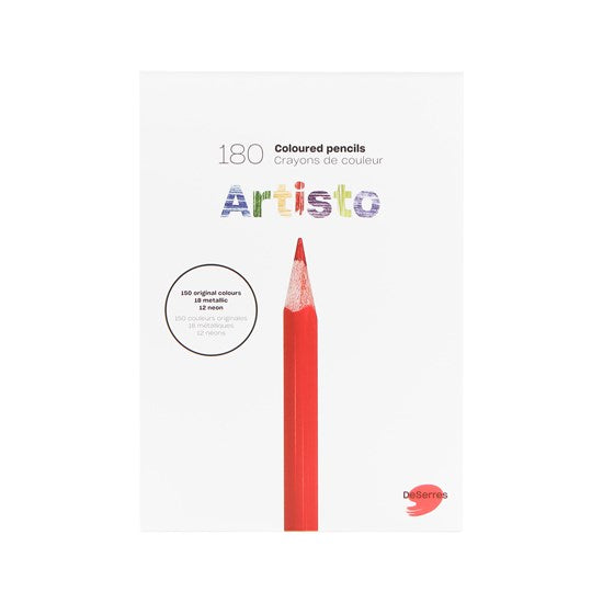 Ens. 180 crayons de couleur artisto