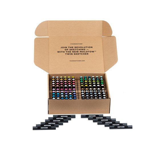 Ens. complet marqueurs sketcher pointe pinceau