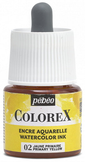 Encre aquarelle - colorex - 45ml - jaune primaire