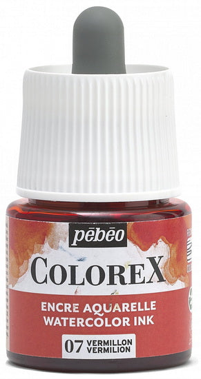Encre aquarelle - colorex - 45ml - vermillon