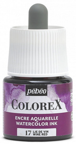 Encre aquarelle - colorex - 45ml - lie de vin