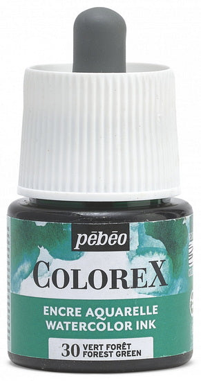 Encre aquarelle - colorex - 45ml - vert forêt