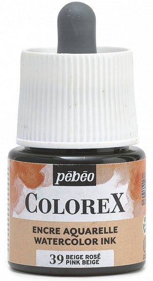 Encre aquarelle - colorex - 45ml - beige rose