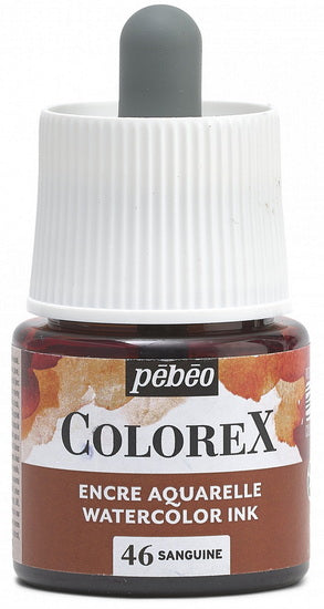 Encre aquarelle - colorex - 45ml - sanguine