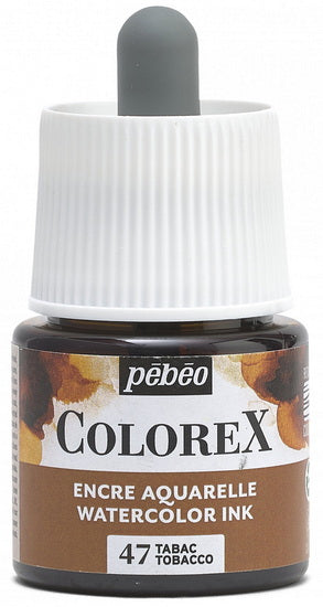Encre aquarelle - colorex - 45ml - tabac