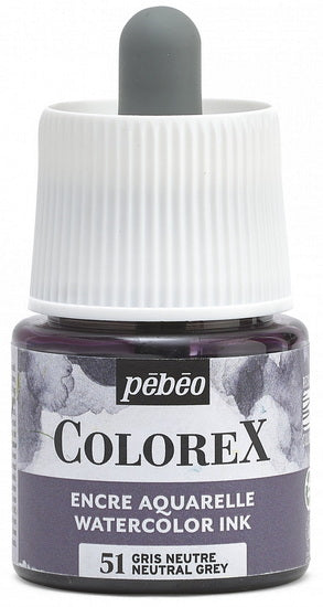 Watercolor ink - colorex - 45ml - neutral grey