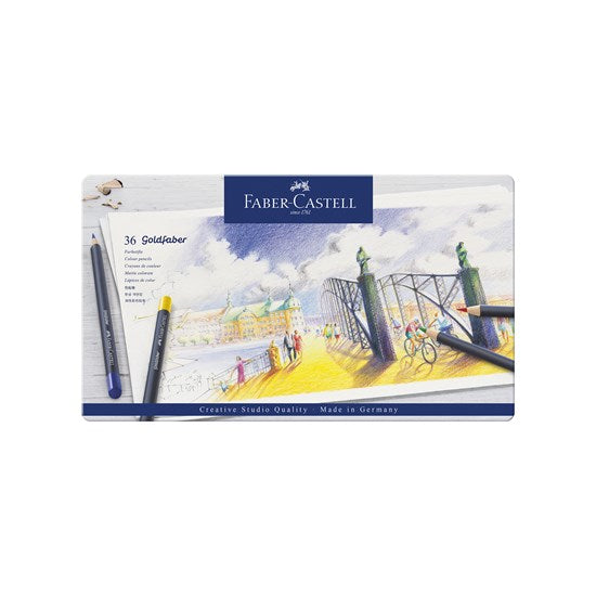Ens. 36 crayons de couleur goldfaber