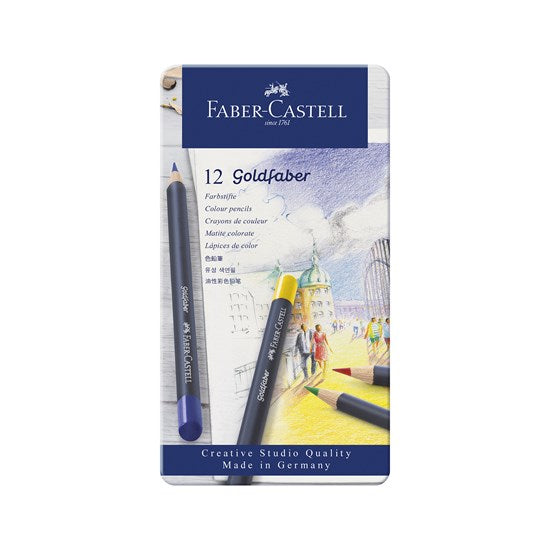 Set of 12 goldfaber colored pencils