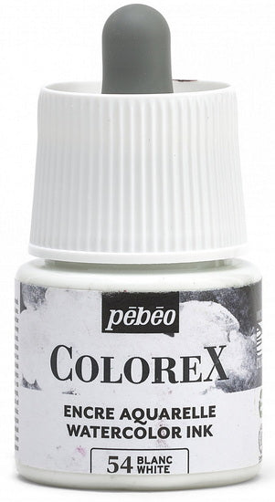 Encre aquarelle - colorex - 45ml - blanc