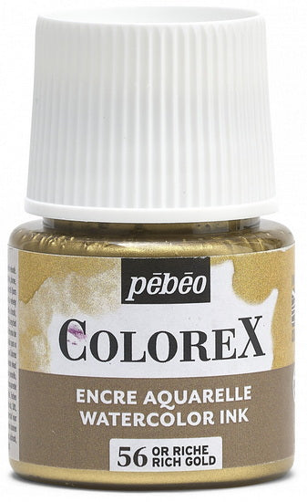 Watercolor ink - colorex - 45ml - rich gold