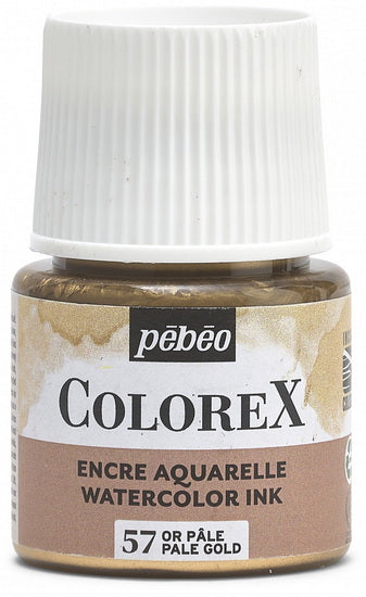 Encre aquarelle - colorex - 45ml - or pale