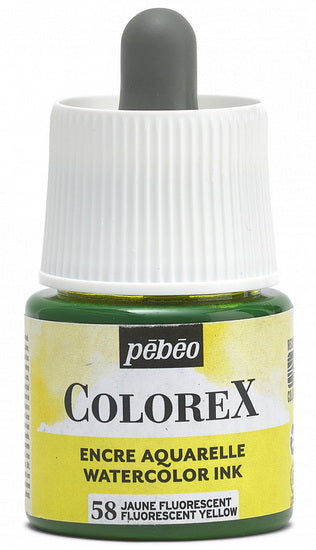 Watercolor ink - colorex - 45ml - fluorescent yellow