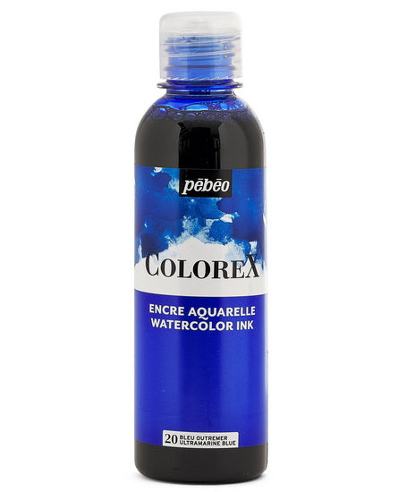 Encre aquarelle - colorex - 250ml - bleu outremer
