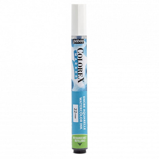 Marqueur aquarelle - colorex - cyan