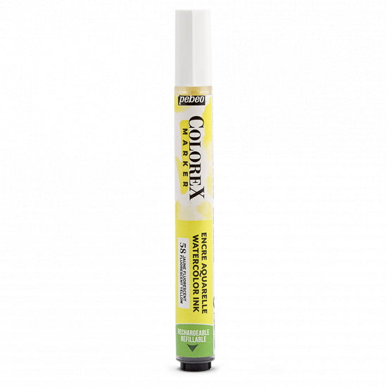 Marqueur aquarelle - colorex - jaune fluorescent