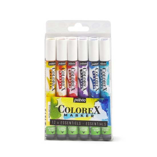 Ens marqueur aquarelle - colorex - asst essentiel (12)