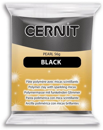 Pâte polymère - pearl - pearl noir