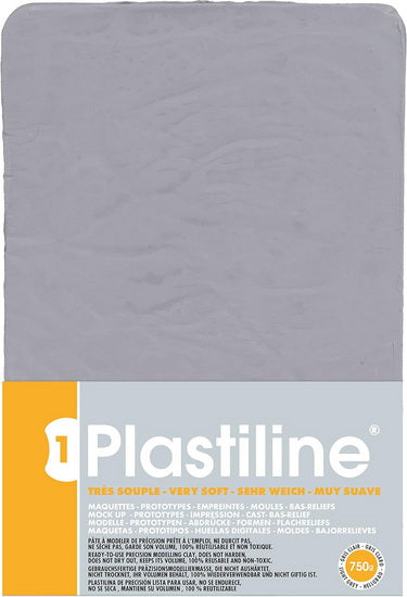 Plastiline dureté 40 - gris clair - 750 gram